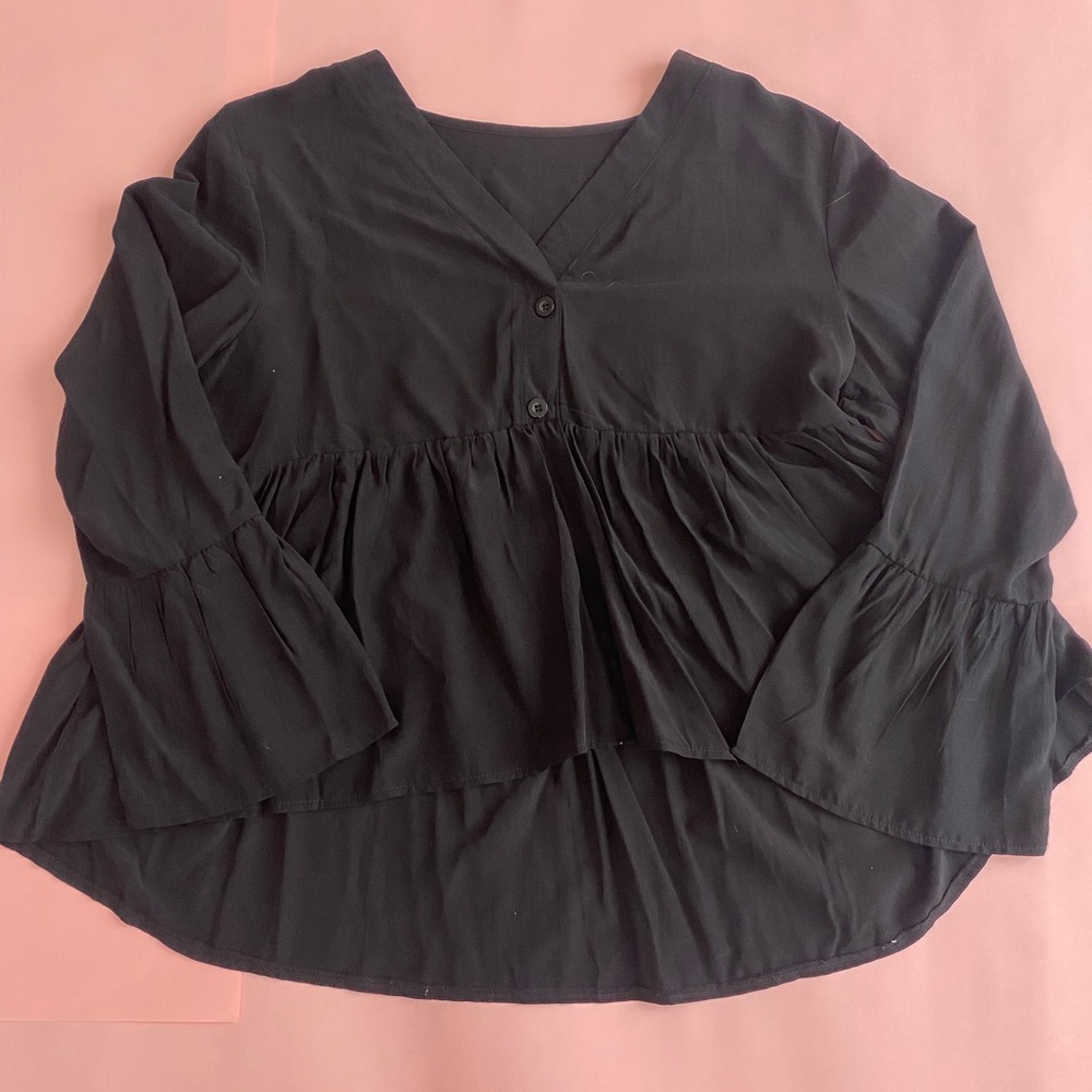 flare sleeve dress top